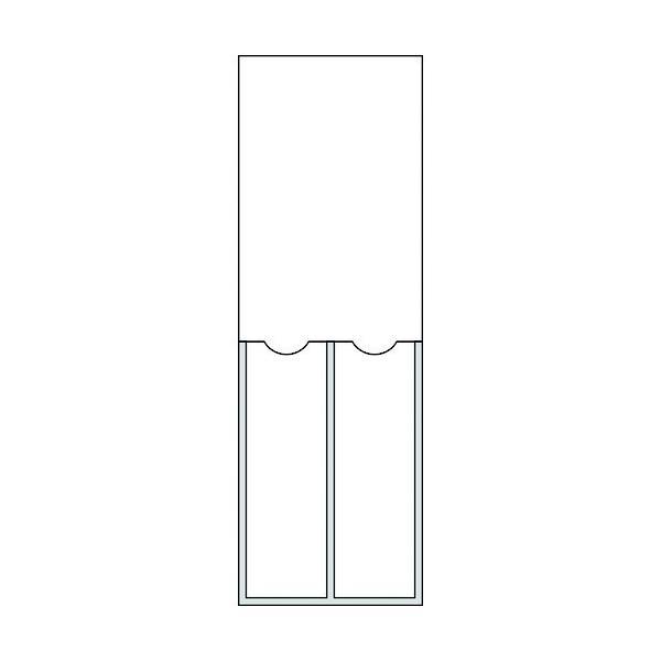 あすつく対応 「直送」 日本緑十字 046220 責任者氏名標識 白無地タイプ ２名用 名２２０ １５０×５０ｍｍ 名札差込式 エンビ 046220【キャンセル不可】 | 
