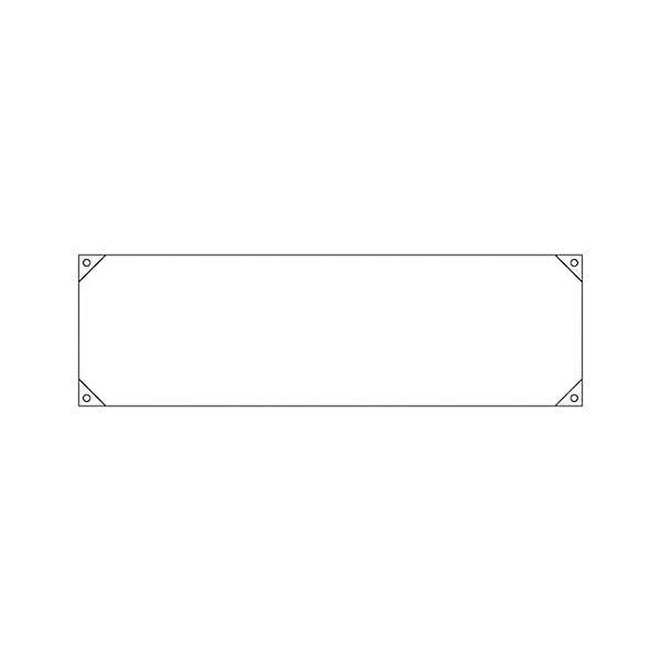 あすつく対応 「直送」 日本緑十字 123100 横断幕 横幕 白無地タイプ 横断幕１００ 白 ４５０×１５８０ｍｍ ナイロンターポリン123100【キャンセル不可】 | 