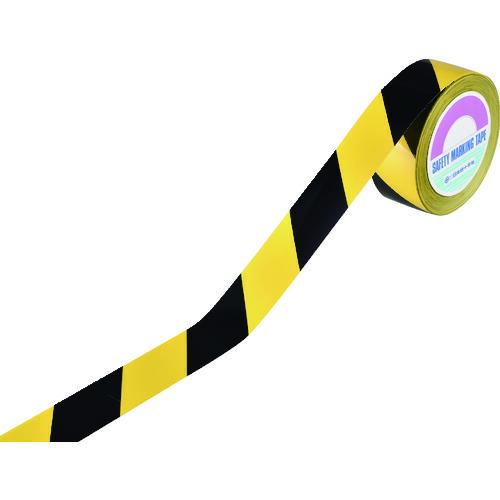 あすつく対応 「直送」 日本緑十字 149036 ガードテープ ラインテープ 黄／黒 再剥離タイプ ＧＴＨ−５０１ＴＲ ５０ｍｍ幅×１００ｍ14903 | ブランド登録なし
