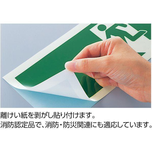 あすつく対応 「直送」 日本緑十字 360804 高輝度蓄光避難誘導ステッカー標識 非常口 蓄光ＳＮ−２８０４ １２０×３６０ｍｍ 消防認定品 360804 387-3536 |  | 02