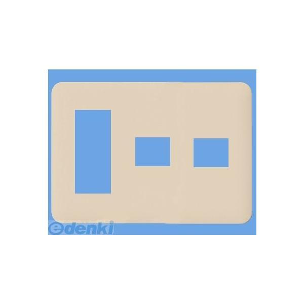 パナソニック電工 Panasonic WTF7075F ラウンドコンセントプレート 3コ+1コ+1コ用 WTF7075F ベージュ | 