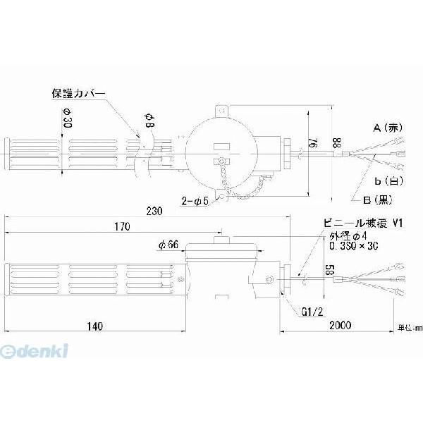 【個数：1個】日本電測 ［RN11-2M］ 壁取付型白金測温抵抗体 RN112M | 