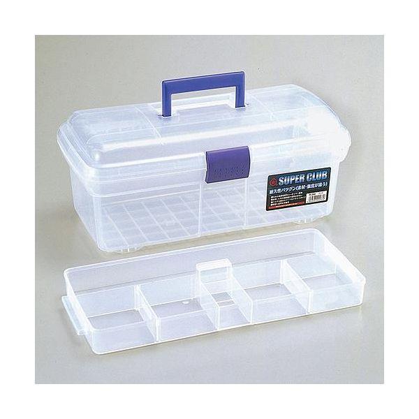 エスコ EA505AB-31 392x206x164mm中皿付工具箱 クリアー EA505AB31【キャンセル不可】 | 