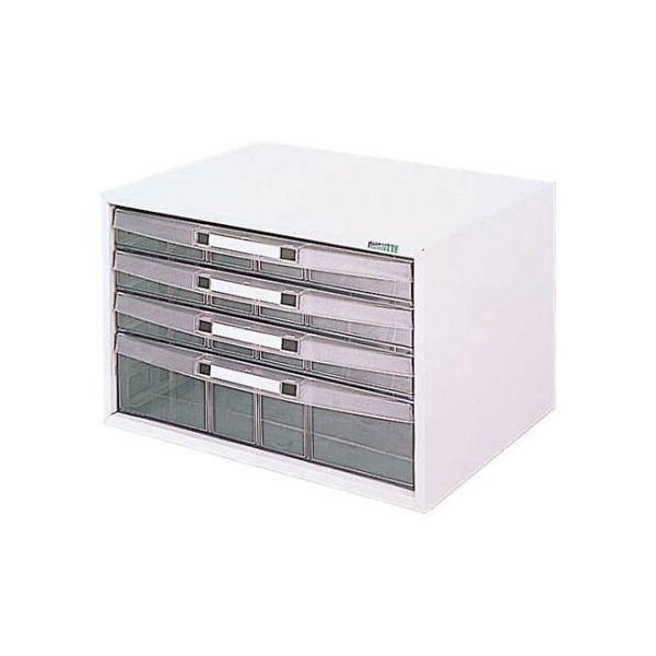 ナカバヤシ 97482 アバンテケースA4 横型 レターケース 机上 書類収納 4段 AL−W4−W 白 97482 | 