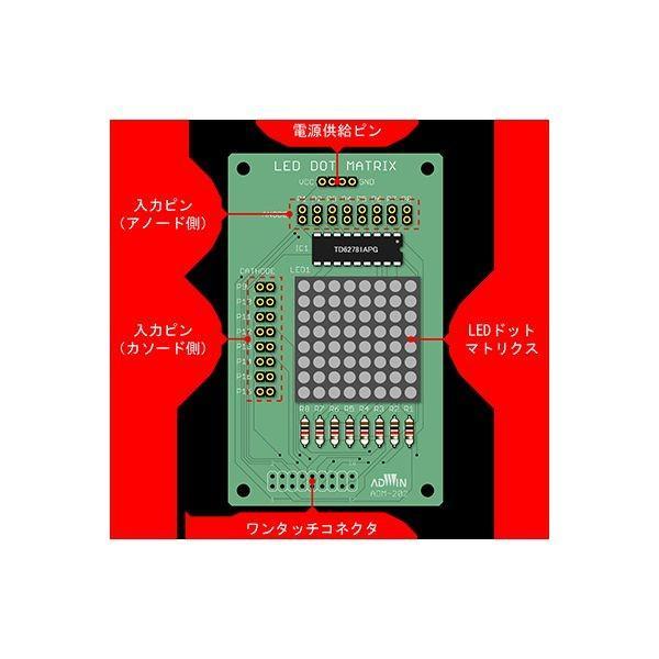 アドウィン ADWIN ADM-202 らくらく電子実験ボード エレモ ドットマトリクスＬＥＤ ADM202 |  | 02