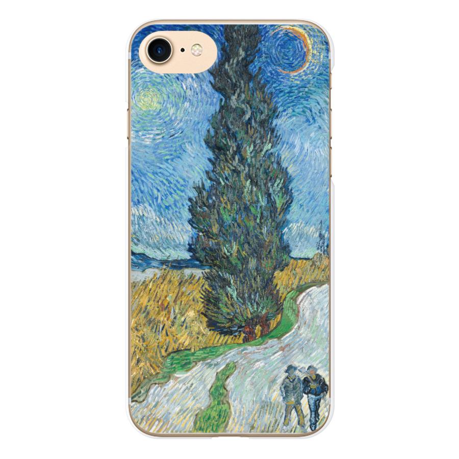 Android One 各種 S8 S7 S6 S5 X5 X4 ハード スマートフォン スマホ ケース カバー ゴッホ 糸杉と星の見える道 三日月 Andoneh Dtak1 Gogh17 1321 Select 通販 Yahoo ショッピング