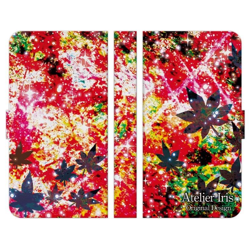 手帳型 マルチ スマホ ケース カバー 紅葉 赤 アトリエアイリス もみじ 着物 和 星 デザイン シンプル Brnand D3cte Mod167 1321 Select 通販 Yahoo ショッピング