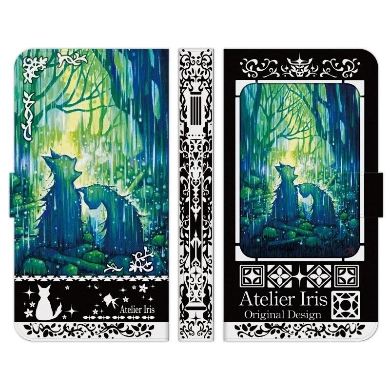 手帳型 マルチ スマホ ケース カバー おかえり 黒 アトリエアイリス 猫 動物 きれい 油絵 デザイン イラスト 森 Brnand D3cte Mod393 1321 Select 通販 Yahoo ショッピング