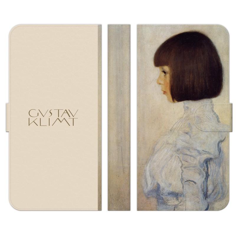 手帳型 マルチ スマホ ケース カバー クリムト ヘレーネ クリムトの肖像 絵画 名画 グスタフ アール | 