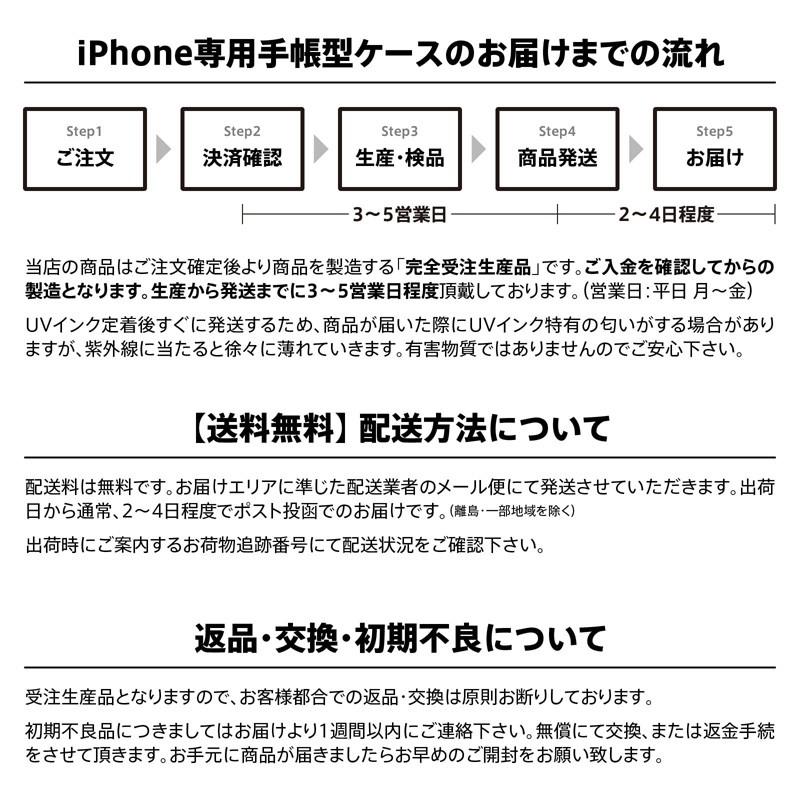 iPhone 各種 15 14 13 12 mini Pro Max SE 第3世代 11 XR XS X 8 7 手帳型 ケース カバー 夜汽車 緑 アトリエアイリス 猫 鳥｜idesignstore｜07