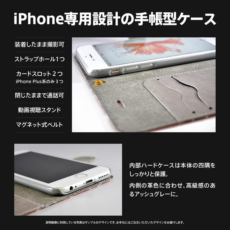 iPhone 各種 15 14 13 12 mini Pro Max SE 第3世代 11 XR XS X 8 7 手帳型 ケース カバー 不思議の国のアリス EAT ME 黒 cinnamon｜idesignstore｜02