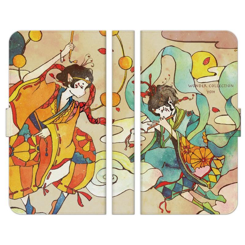 Nexus 用 手帳型 スマホ ケース カバー 風神雷神 よう 日本 夏 少年 和 神 イラスト デザイナー 可愛い アート Nexus0f Dyou1 Mod W 1321 Select オリジナル スマホケース 通販 Yahoo ショッピング