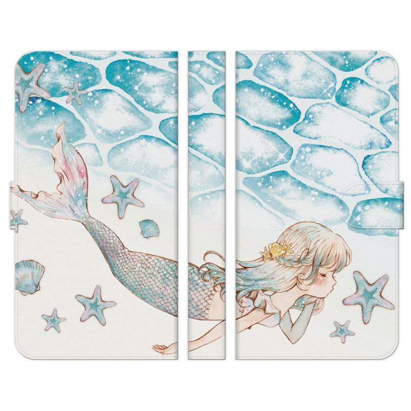Qua Phone 用 手帳型 スマホ ケース カバー 人魚姫 マーメイド Cinnamon 水彩 海 貝殻 サマー 夏 かわいい シナモン Quafonf Dcin1 Mod55 1321 Select 通販 Yahoo ショッピング