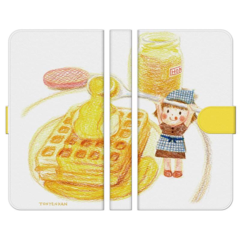 Qua Phone 用 手帳型 スマホ ケース カバー はちみつとろ りワッフル Tontenkan イラスト かわいい レディース Quafonf Dton1 Mod78 1321 Select 通販 Yahoo ショッピング