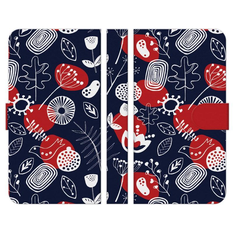 らくらくホン 用 手帳型 スマホ ケース カバー 木の実 水玉 ドット 北欧 イラスト 北欧柄 パターン かわいい Rakuraf Dnok1 M0223 1321 Select 通販 Yahoo ショッピング