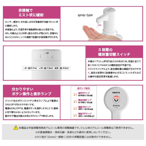 オートディスペンサー アルコールディスペンサー Everia エブリア 自動消毒 非接触 手指消毒 |  | 07