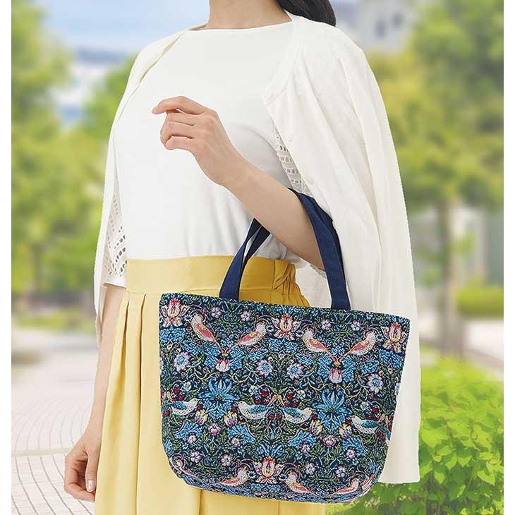 モリス ジャガード織り手提げトートバッグ 敬老の日 プレゼント モリス ジャガード織り手提げトートバッグ 敬老の日 プレゼント
