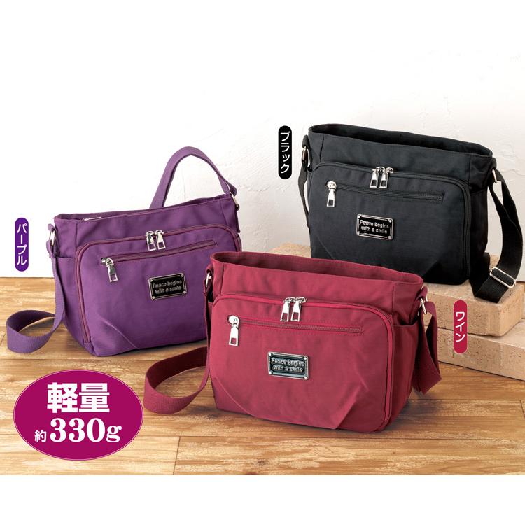 ショルダーバッグ レディース 軽い 60代 40代 斜めかけ 大き目 小さめ お財布機能付きショルダー 軽量 ポケットいっぱい 肩掛け 旅行 カード入れ 小銭 |  | 09