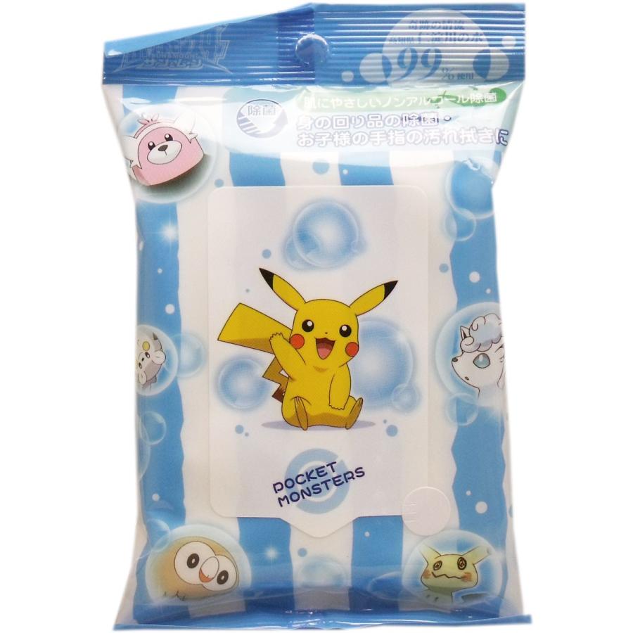 除菌 ポケモン ウエットティシュ 水９９ ノンアルコール除菌 ２０枚入 Idkだれでも健康ショップ 通販 Yahoo ショッピング
