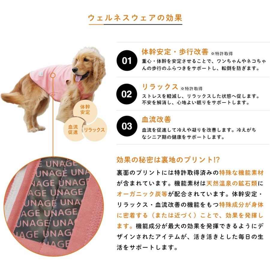 iDog 犬 服 UNAGE 中大型犬用 ウェルネスウェア 背中開きタンク