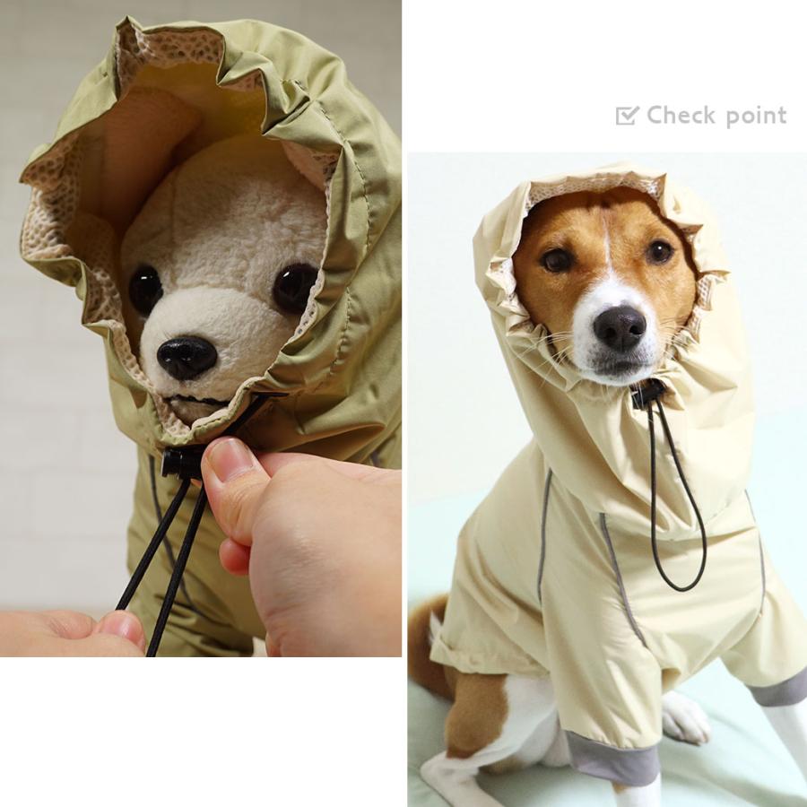 iDog 犬 服 STORM REACT 完全防水後開きレインジャケット メール便OK