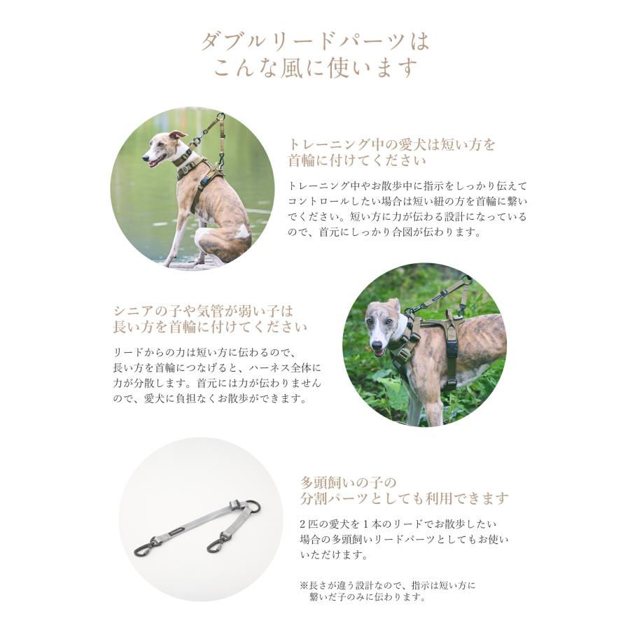iDog 犬 お散歩用品 TREKNINE ダブルリードパーツ トレックナイン アイ