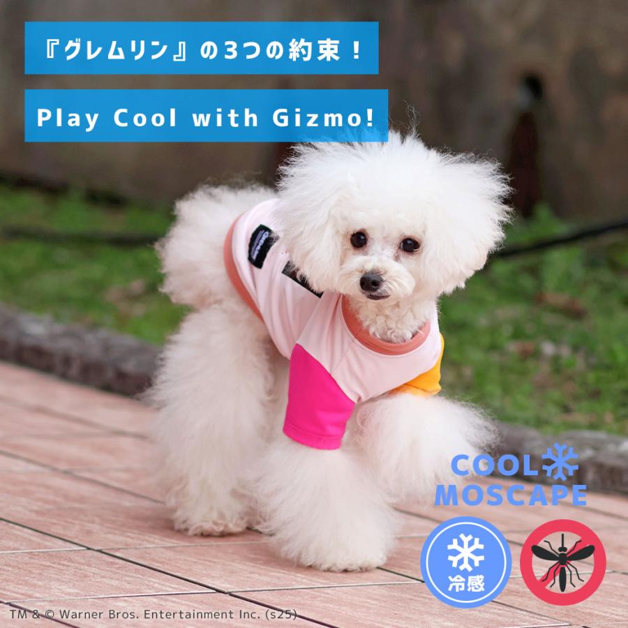 iDog 犬 服 COOL+MOSCAPE GREMLINSギズモの3つの約束Tシャツ アイ