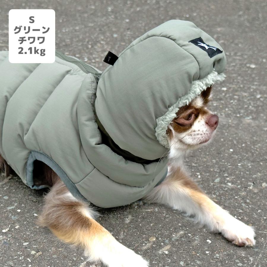 新品未使用　犬　ドッグ　ダウン　コスプレ iDog SHIELD COAT ふわ軽ダウンスヌード 撥水 防汚 アイドッグ : iDog