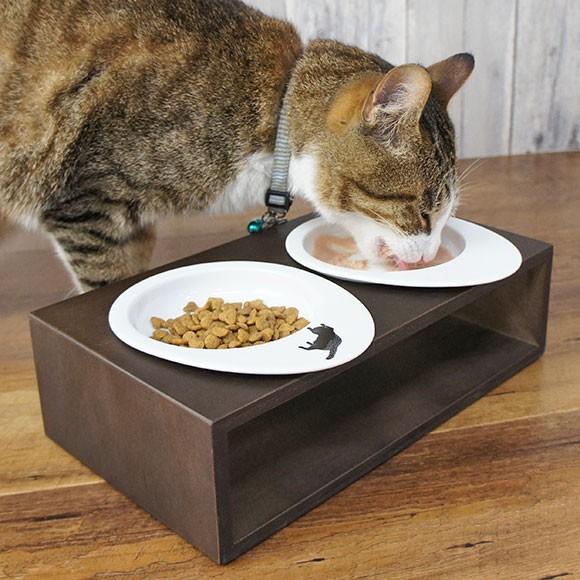 iDog 猫用食器 ドゥーエッグフードボウル浅皿 無地ホワイト iCat アイ