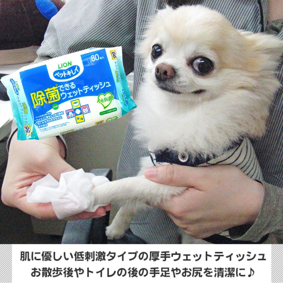 犬用トリミンググッズ 除菌 ウェットティッシュ LION/ペットキレイ 除
