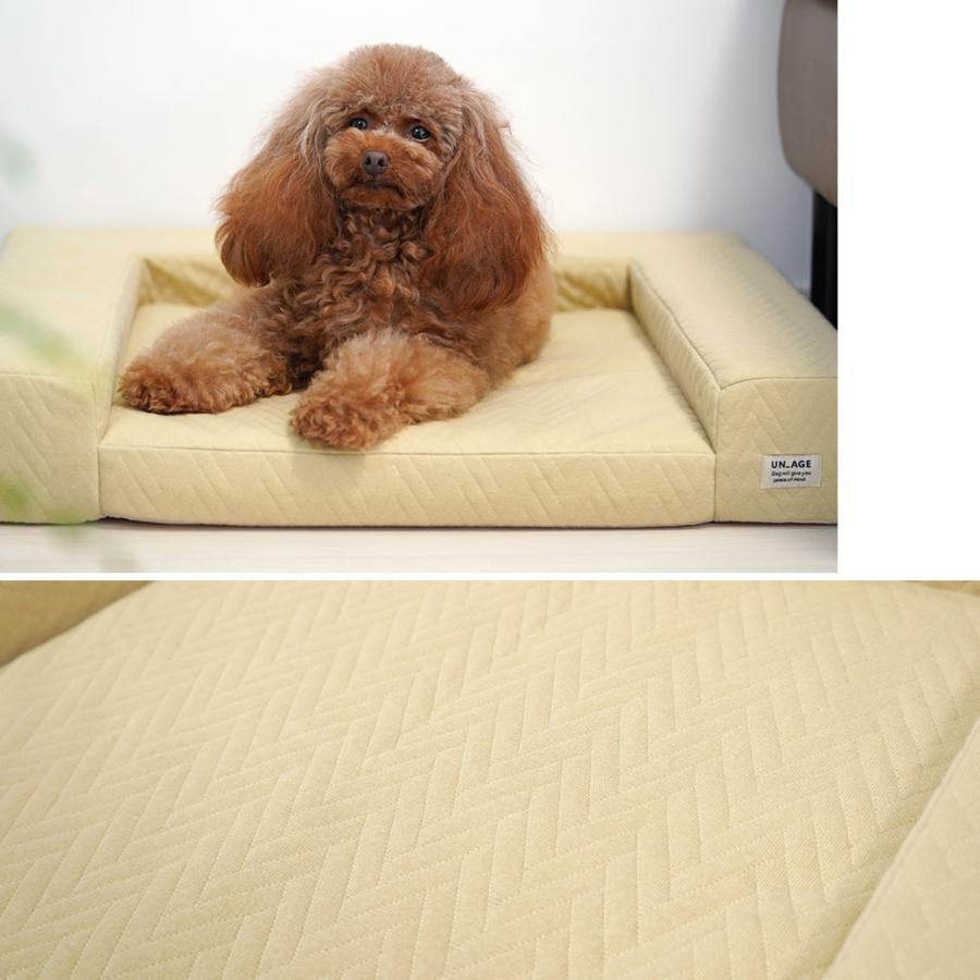 iDog 犬用ベッド UNAGE 体圧分散シニアローベッド カドラータイプ 防水