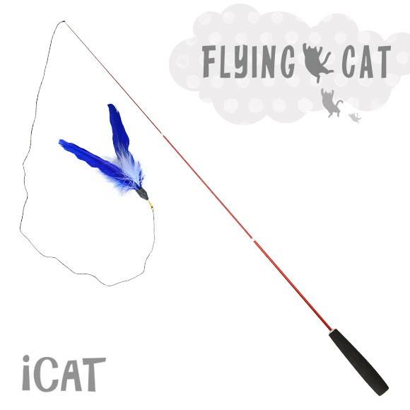 iDog 猫 おもちゃ 猫用品 iCat FLYING CAT 釣りざお猫じゃらし
