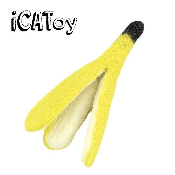 猫用品 Icatoy フェルトのケリケリバナナのかわ キャットニップ入り Rmc Ty114 Idog 通販 Yahoo ショッピング