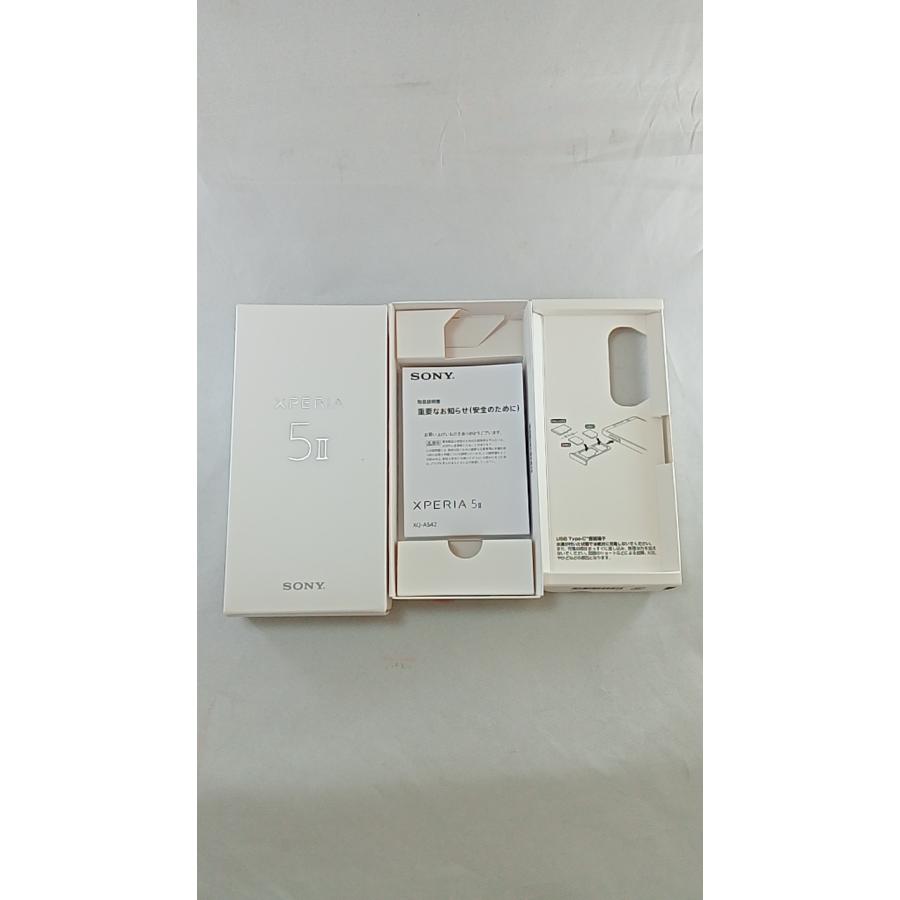 動作確認済！ XQ-AS42_Xperia 5 II 256GB 本体 ブルー SIMフリー 箱 