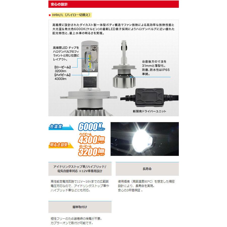 FET 【在庫あり】CLC40 H4H/L ハイロー切替え用 CATZ REFLEX Neo LED