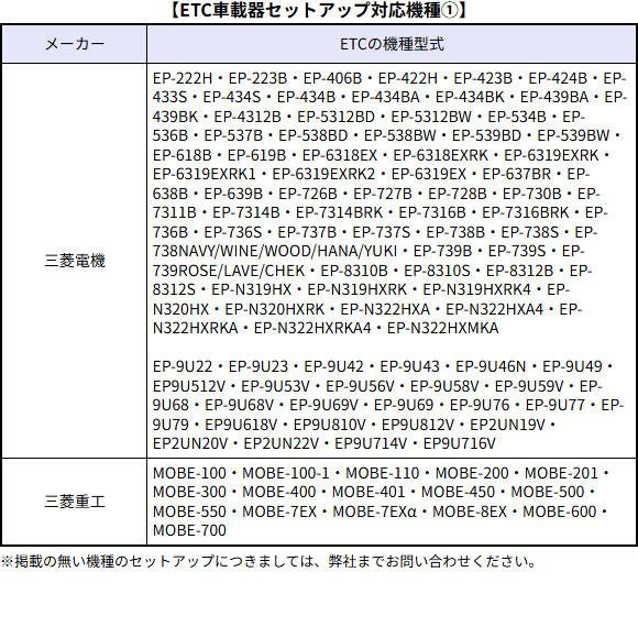Web申請必須】ETC新規・再セットアップ作業 ETC1.0車載器用 ※返送料