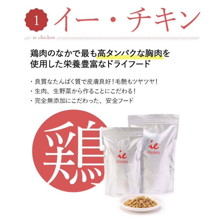 ドッグフード 無添加 国産 お試し 4種類セット  送料無料 【代引き不可・ポスト便配送】 | dog visions｜ie-visions｜07