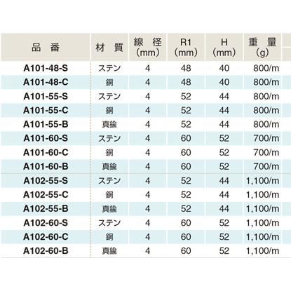 アイオウル　ふじわら　A101-48-C（定尺3ｍ）　雨とい用くさり（定尺3m）3m