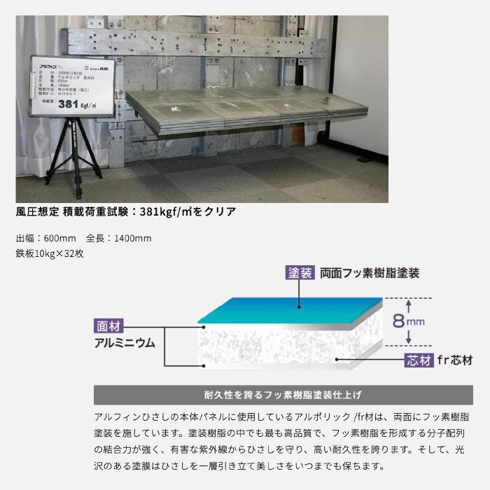 アルフィン 庇 AP60 出幅600mm 全長900mm 取付部品別途 : 家ファン! Yahoo!店 - 通販 - Yahoo!ショッピング