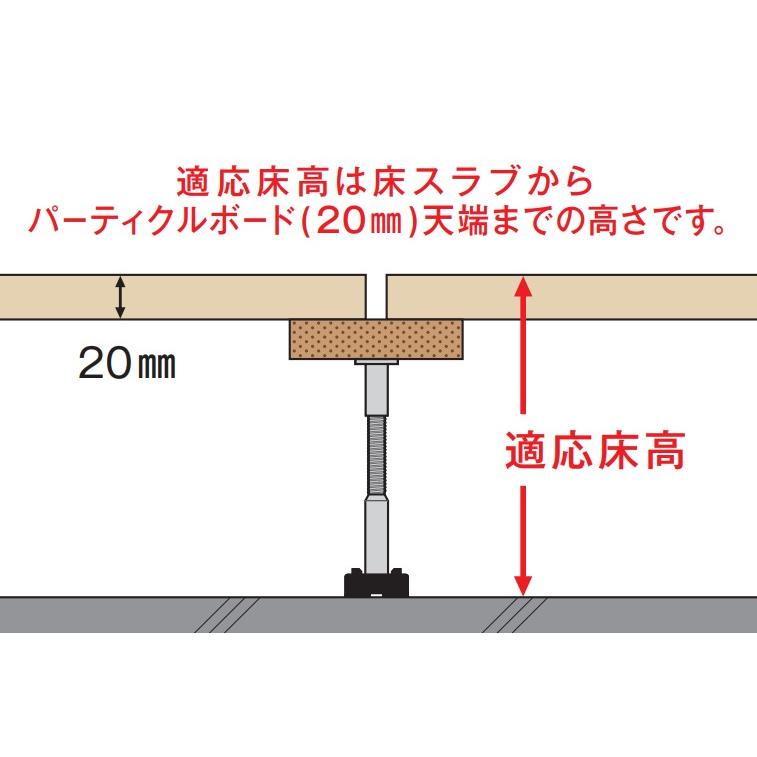 万協支持脚＊こちらの商品は数量により価格が変動しますので必ず交渉の上ご購入下さい バラ売り) 万協フロアー WP型支持脚 WP-185 沈み込みの少ないタイプ 1