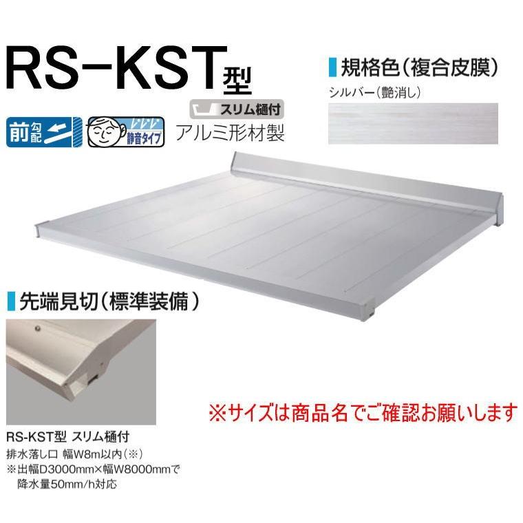 DAIKEN ダイケン 庇 RSバイザー RS-KST型 D900×W1700 シルバー (ステー無)