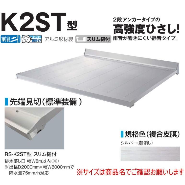 DAIKEN RSバイザー RS-K2ST型 D800×W3900 シルバー (ステー無) ※直送/代引不可/沖縄・離島配送不可