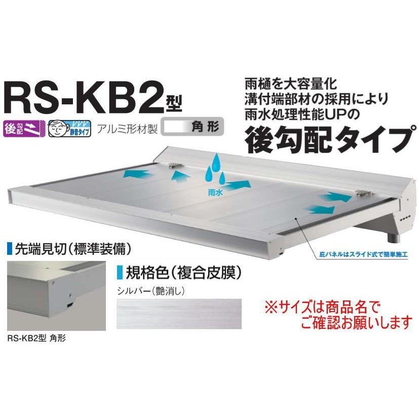 DAIKEN ダイケン 庇 RSバイザー RS-KB2型 D900×W1800 シルバー (ステー無)