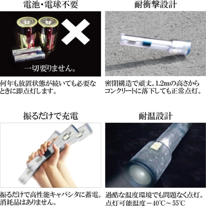 大作商事 (ポイント5倍) ナイトスターJP 発電式LED充電ライト DDSNS3GR