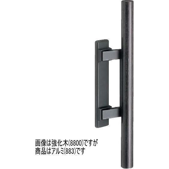 鍵と錠の専門メーカー GOALゴール(GOAL) PY-MOB-883 BS51mm 扉厚(DT)33〜38mm アルミコーティングブラック