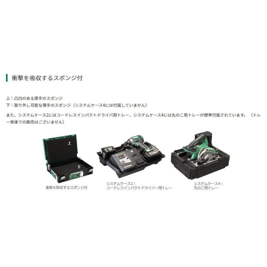 HIKOKI 0040-2656 システムケース1 積み重ね/スタッキング 工具箱 ハイコーキ｜iefan｜06