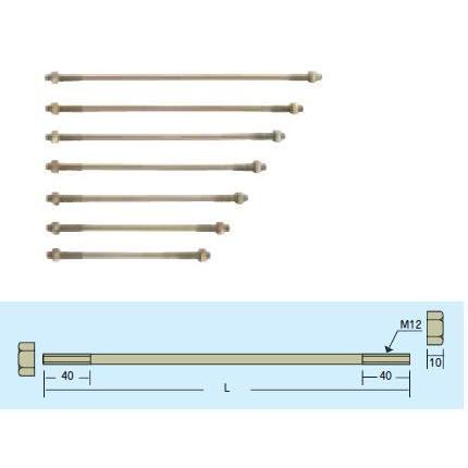 Zマーク金物（Z） M12 両引きボルト 480mm(50入1ケース)(在来工法金物/軸組工法金物)