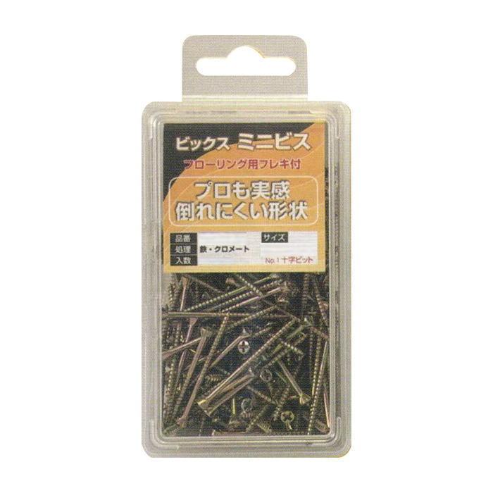 ビックス MNFP-38F 250本入 ミニビスパック フレキ付 フローリング用