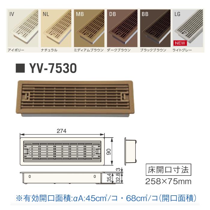 JOTO (1ケース6個) 城東テクノ ルームガラリ YV-7530-DB ダーク