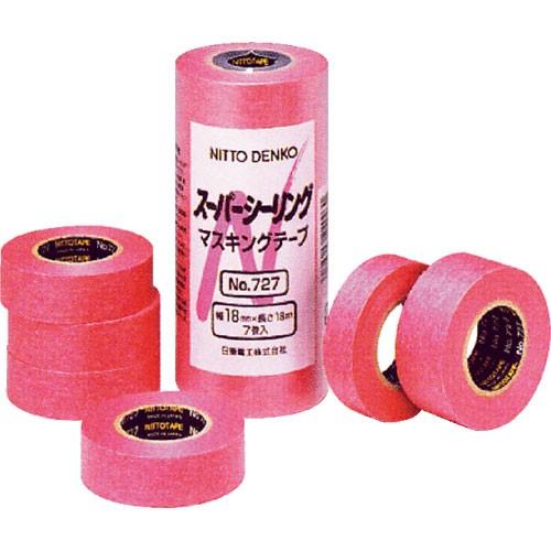 70巻入) 日東電工 マスキングテープ No.727 巾18mm×18m : 家ファン